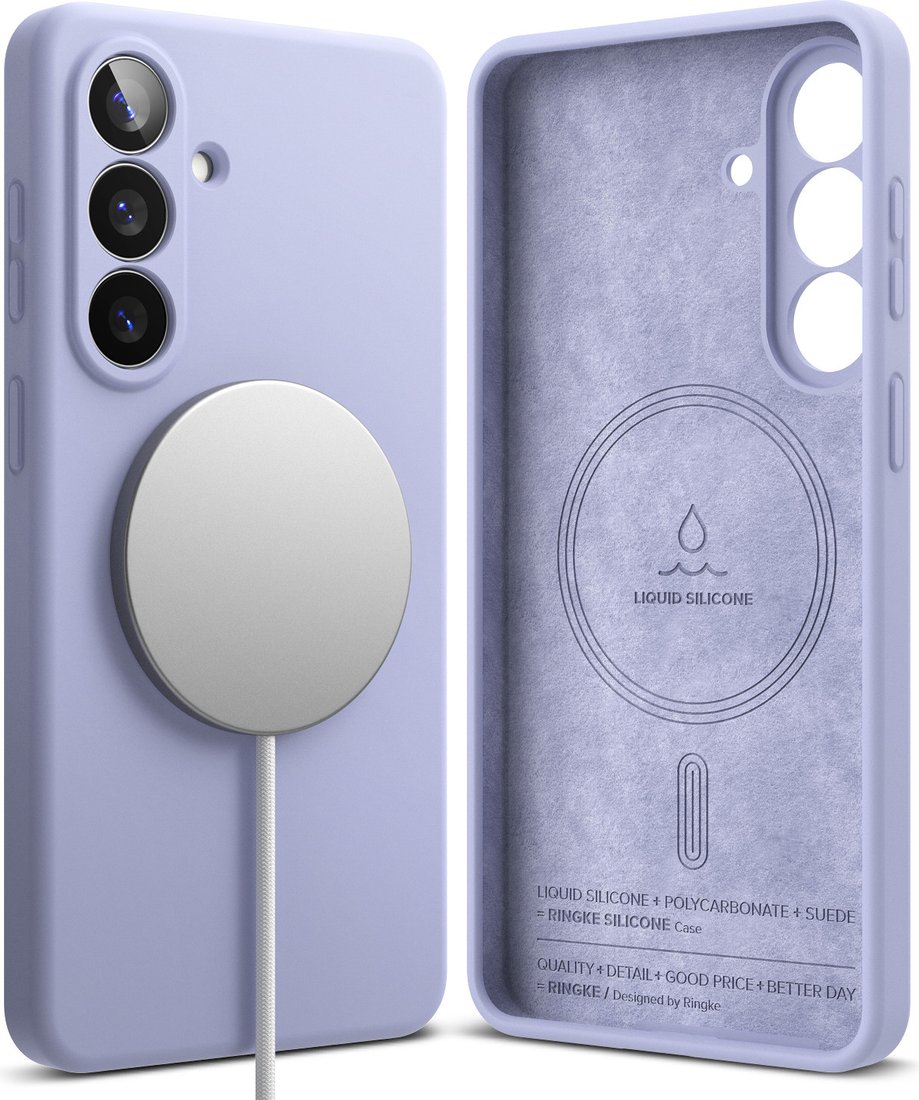 

Чехол для телефона Ringke Silicone Magnetic для Galaxy S26 Plus (Lavender)