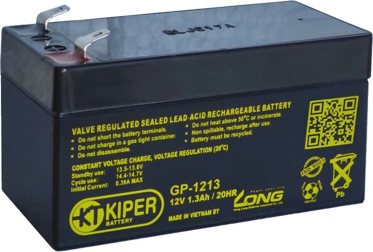 

Аккумулятор для ИБП Kiper GP-1213 F1 (12В/1.3 А·ч)