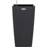 Кашпо Элластик-Пласт Ola Dom Rattan (31л, антрацит)