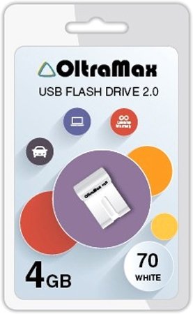 

USB Flash OltraMax 70 4GB (белый)