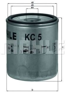 

Топливный фильтр Mahle Knecht KC5