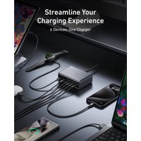 Сетевое зарядное Anker Prime A2683 200W GaN Charging Station (черный)