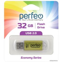 USB Flash Perfeo E01 32GB (золотистый)