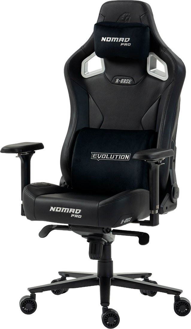 

Игровое (геймерское) кресло Evolution Nomad PRO X-Base Black (черный)