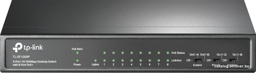 Неуправляемый коммутатор TP-Link TL-SF1009P