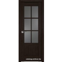 Межкомнатная дверь ProfilDoors 103XN L 40x200 (дарк браун, стекло графит)