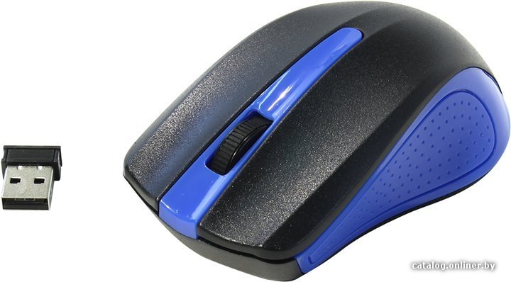 Мышь Оклик 485MW Black/Blue (997826)