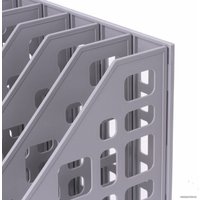 Лоток для бумаг BRAUBERG Maxi Plus 237016 (серый)