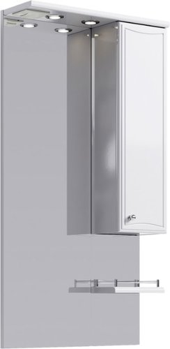 Aqwella Шкаф с зеркалом Barcelona 55 Ba.02.55 (белый)