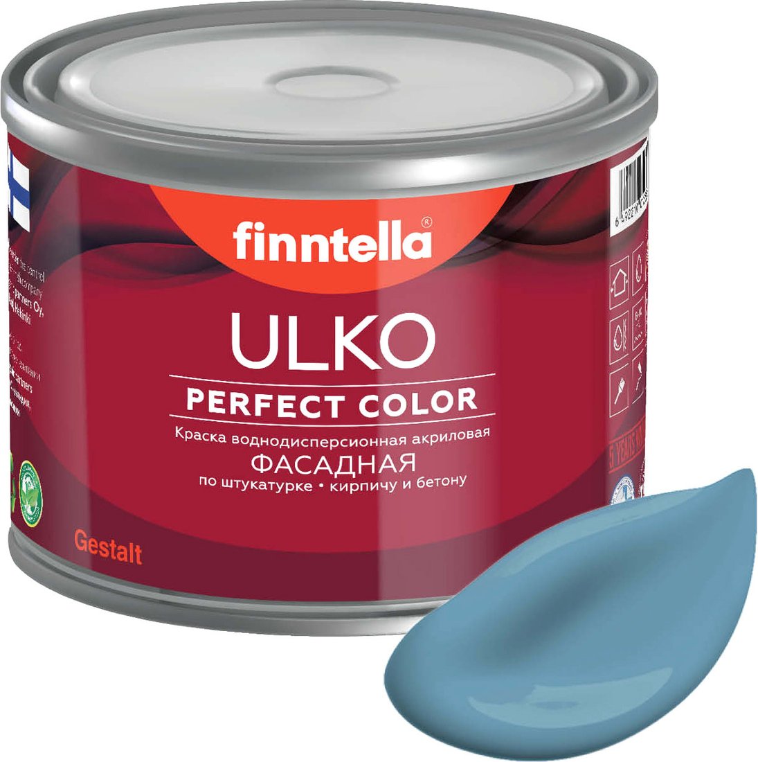 

Краска Finntella Ulko Meri Aalto F-05-1-1-FL014 0.9 л (светло сине-серый)