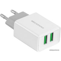 Сетевое зарядное Atomic U207 (белый)