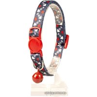 Ошейник Duvo Plus Рыбья кость 11189/blue-red (красный/синий)