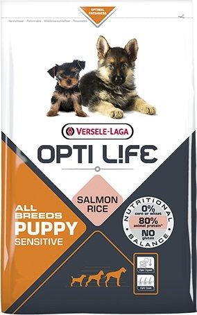 

Сухой корм для собак Versele Laga Opti Life Puppy Sensitive All Breeds с лососем и рисом 12.5 кг