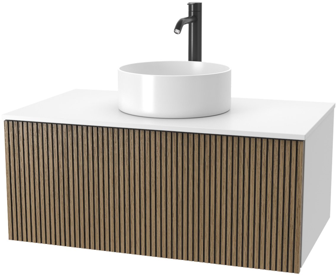 

ЗОВ Тумба под умывальник Кито 80 K80LW0MRMC-LDSPW (белый/тростник)