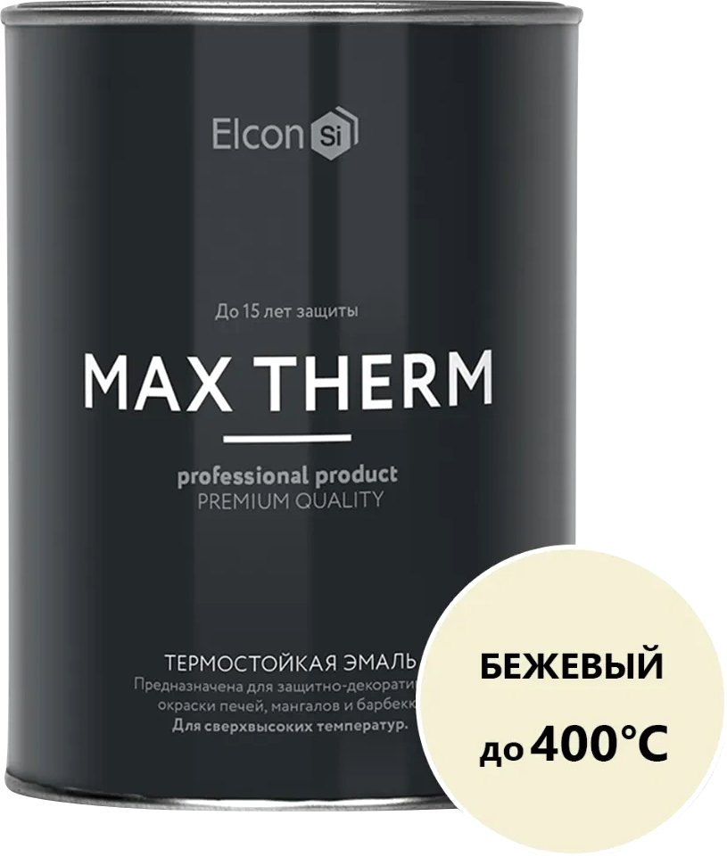 

Эмаль Elcon Термостойкая до 400C 0.8 кг (бежевый)