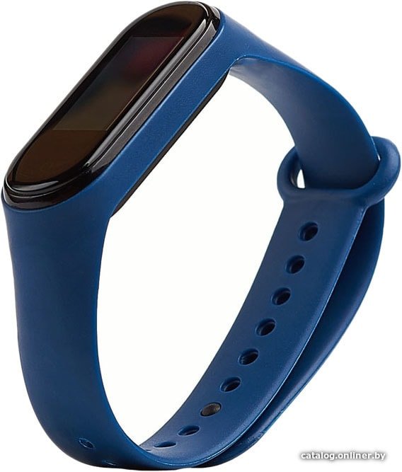 Ремешок KST силиконовый для Xiaomi Mi Band 3/4 (темно-синий)