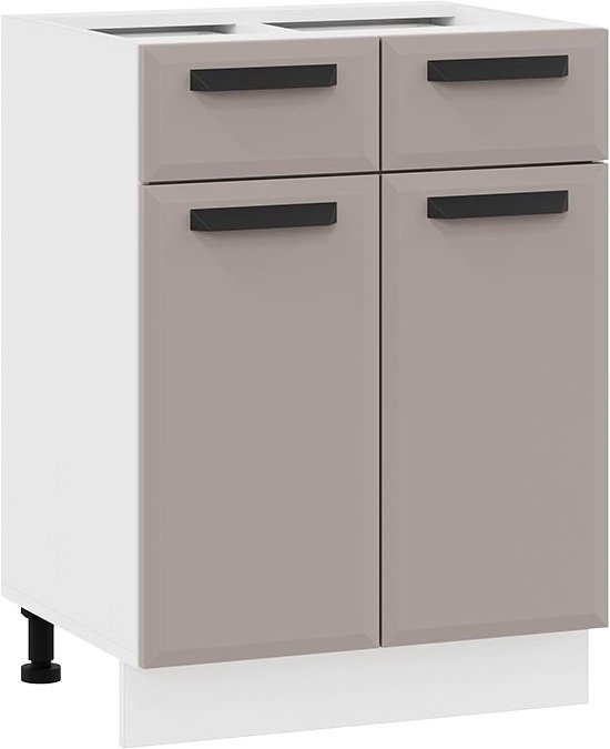 

Шкаф напольный Трия Тиана 1Н6Я1 (белый/мокко супермат)