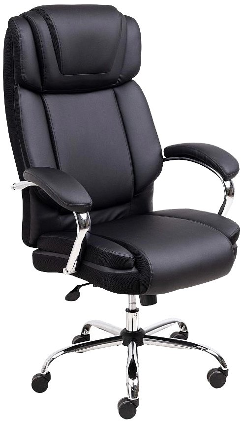 

Офисное кресло AksHome Octavian Chrome (экокожа, черный)