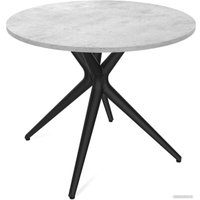 Кухонный стол Sheffilton SHT-TU30/90 ЛДСП (черный/бетон Чикаго светло-серый)