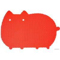 Коврик под миску Alicosta ЭВА 600x400 кот (соты/красный )