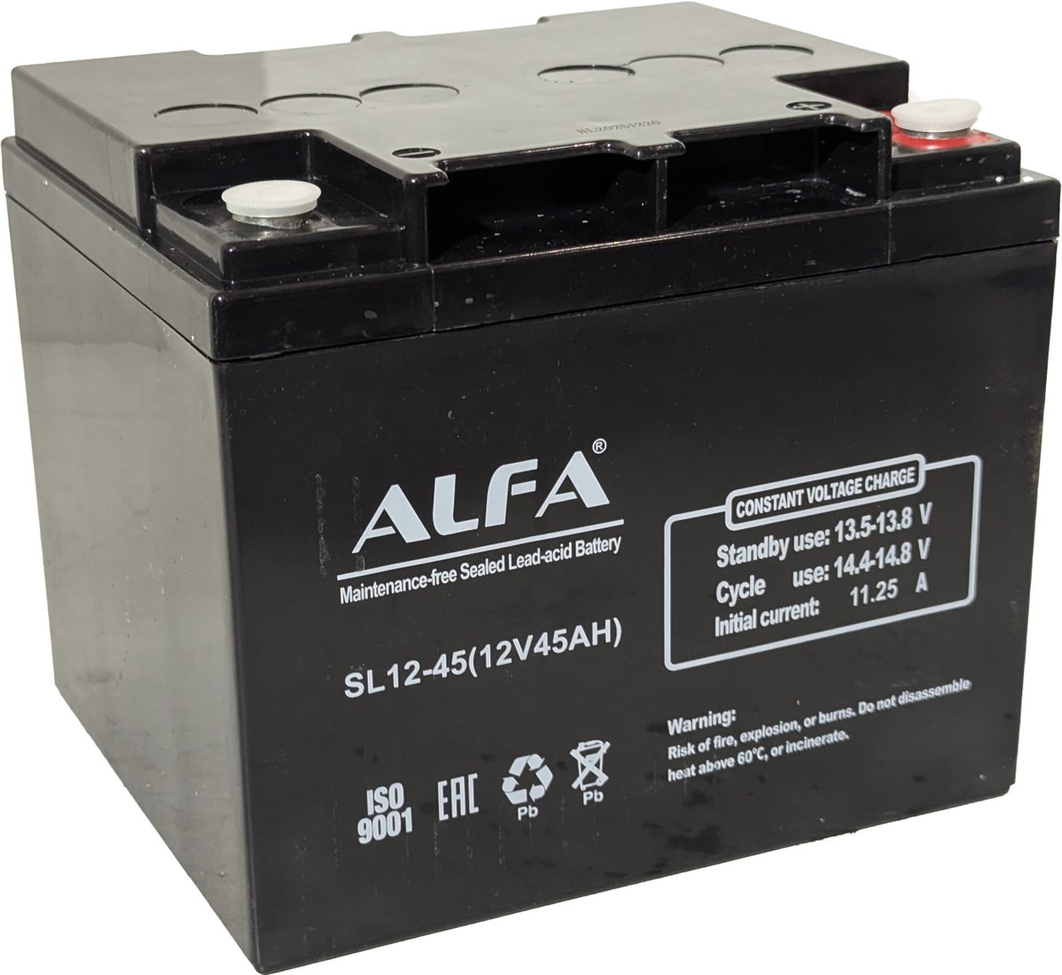 Аккумулятор для ИБП ALFA SL12-45 (12V-45Ah)