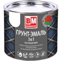 Грунт-эмаль Baumaster По ржавчине 3в1 RAL 6005 (0.8 кг, зеленый мох)