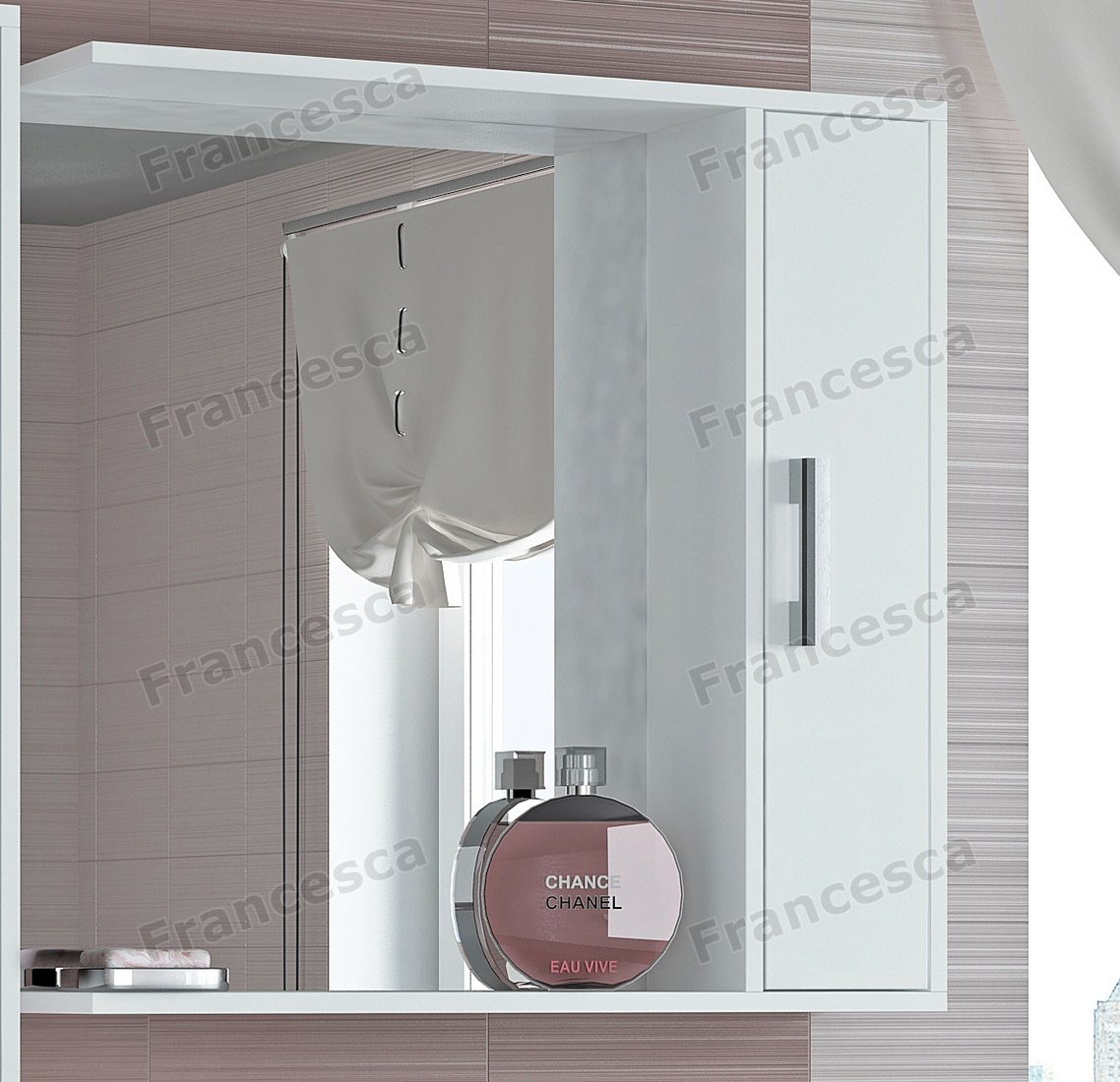 

Francesca Шкаф с зеркалом Eco 75 M-1001164 (белый)