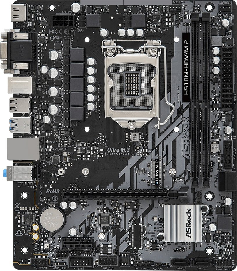 

Материнская плата ASRock H510M-HDV/M.2
