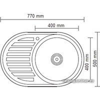 Кухонная мойка Ledeme L67750-R