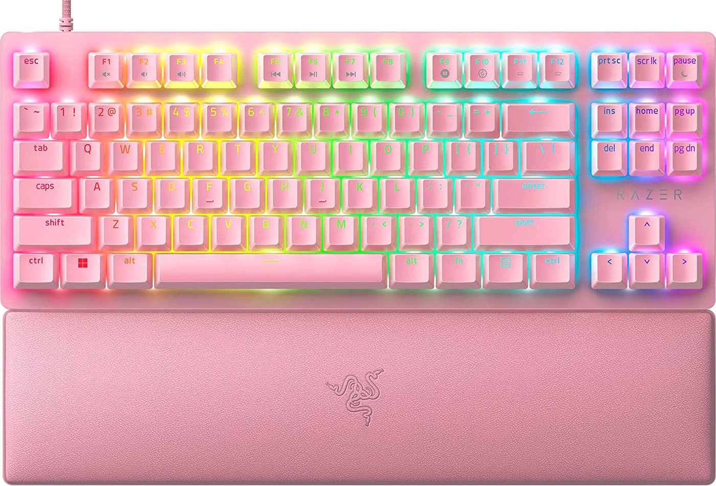

Клавиатура Razer Huntsman V2 TKL (розовый, Razer Opto-Mechanical Red, нет кириллицы)