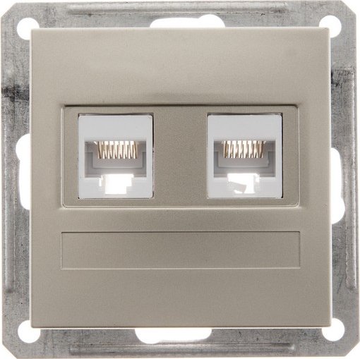 

Розетка компьютерная Systeme Electric W59 RSI-251KK5E-4-86 (шампань)