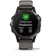 Умные часы Garmin Fenix 5 Plus Sapphire (титановый серый/титановый)