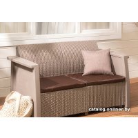 Садовый диван Keter Toledo Love Seat 254011 (капучино)