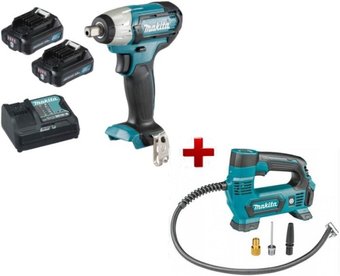 Makita TW141DWAEA1 (гайковерт, компрессор, 2 АКБ, кейс)