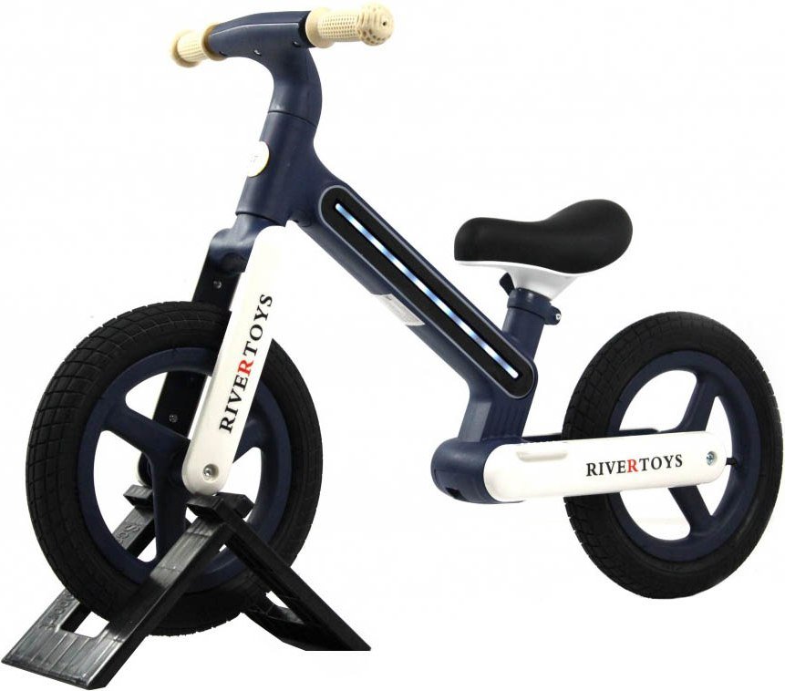

Беговел RiverToys HB-002 (синий/белый)