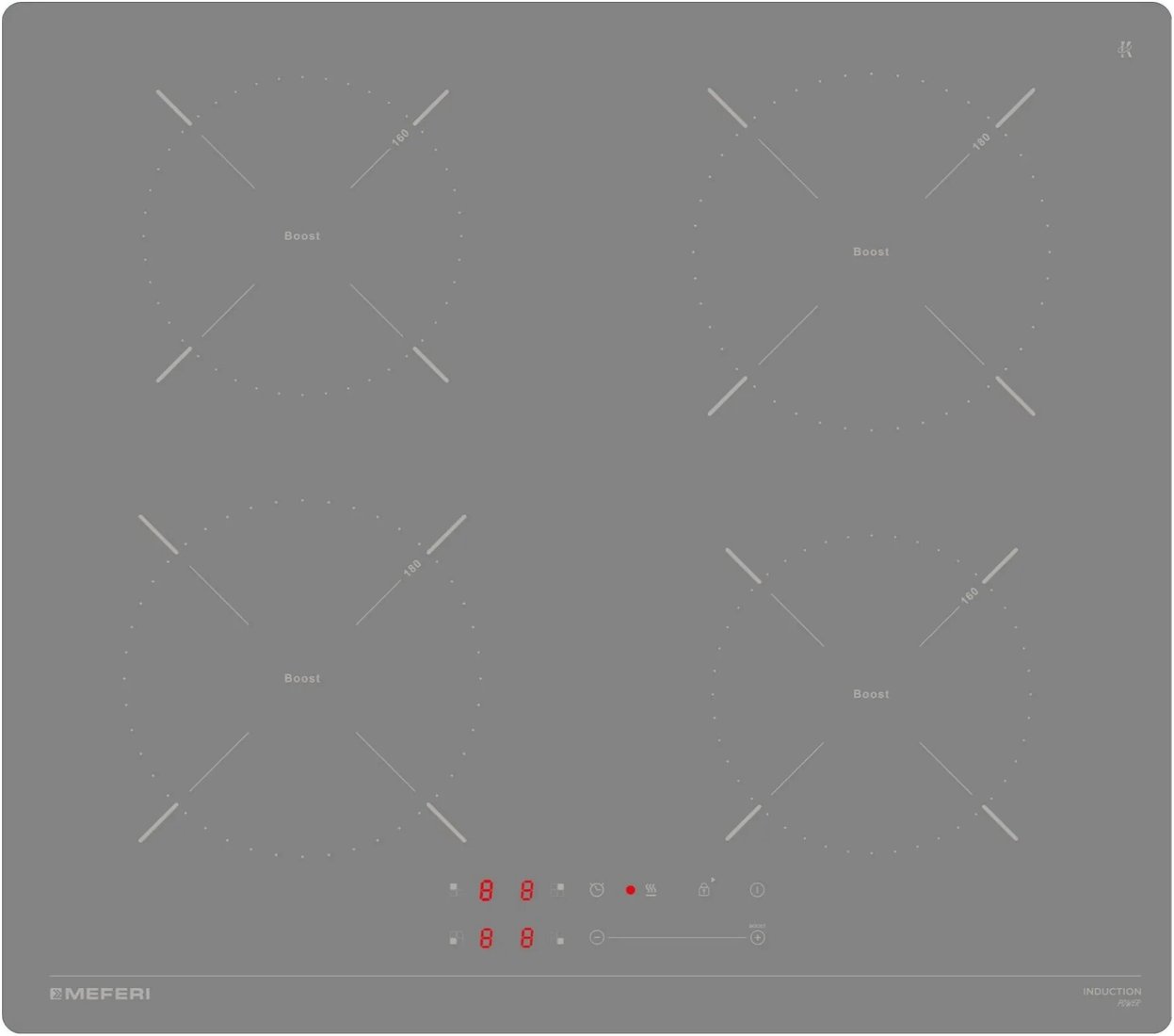 

Варочная панель Meferi MIH604GR Power