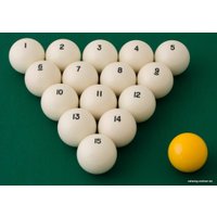 Шары для бильярда Classic Standard 70.056.68.2 (желтый биток)