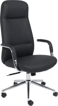 

Офисное кресло AksHome Elema (черная экокожа/хромированный металл)