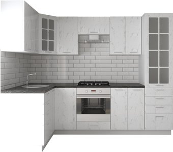 Артём-Мебель София СН-114 со стеклом МДФ 1.4x2.7 (дуб полярный)