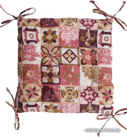 Подушка для сидения Nadzejka Майолика 42x42 см (розовый)