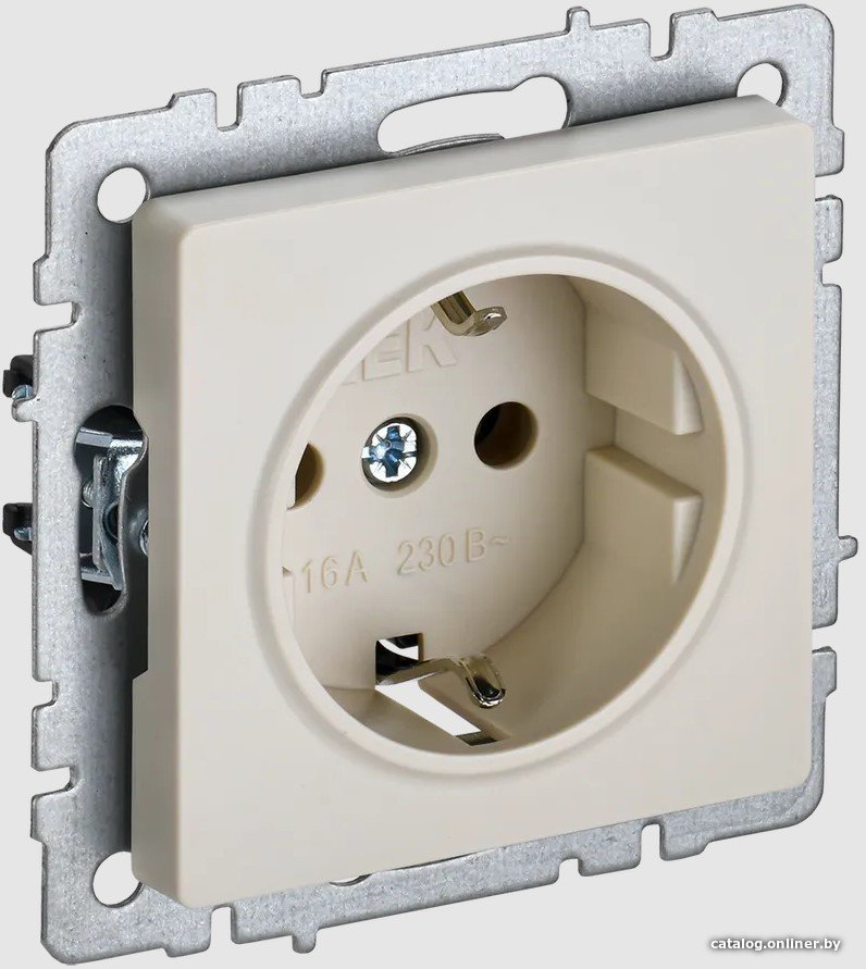Розетка IEK Brite РС11-1-0-БрКр