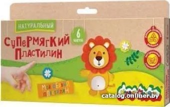 Пластилин Каляка-Маляка Супермягкий натуральный ПКМ6-М (6 цв)