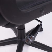 Офисное кресло AksHome Leonidas (пластик/кож.зам, черный)