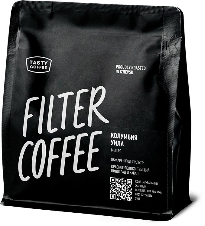 

Кофе Tasty coffee Колумбия Уила зерновой 250 г