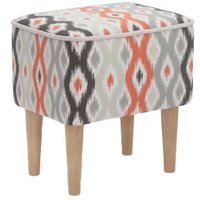 Пуфик Mio Tesoro Одос Принт (микровелюр/абстракция терракот)