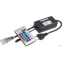 Контроллер RGB Elektrostandard Контроллер для гибкого неона RGB LS001 220V 5050 с ПДУ (ИК) IP20_x000D_ LSC 011