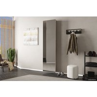 Тумба для обуви Трия Тип 16 с зеркалом (дуб сонома/белая шагрень)