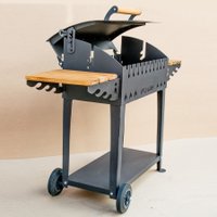 Мангал для дачи Вулкан Гриль В XL 4 мм на колесах