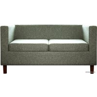 Софа Brioli Билли Д двухместный (рогожка, J20 серый/темные ножки)