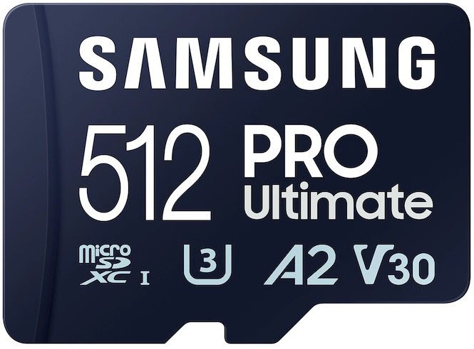 

Карта памяти Samsung PRO Ultimate microSDXC 512GB (с адаптером)